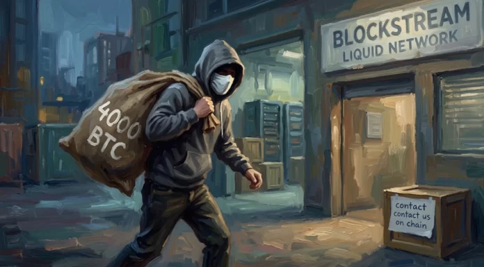 Alleged White-Hat Hackers Withdraw 4,000 bitcoin from Blockstream’s Liquid Network Federation Reserves Alleged White-Hat Hackers Withdraw 4,000 bitcoin from Blockstream’s Liquid Network Federation Reserves