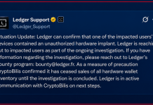 Ledger Confirms Hidden Hardware Implant in Affected User’s Wallet Ledger Confirms Hidden Hardware Implant in Affected User’s Wallet